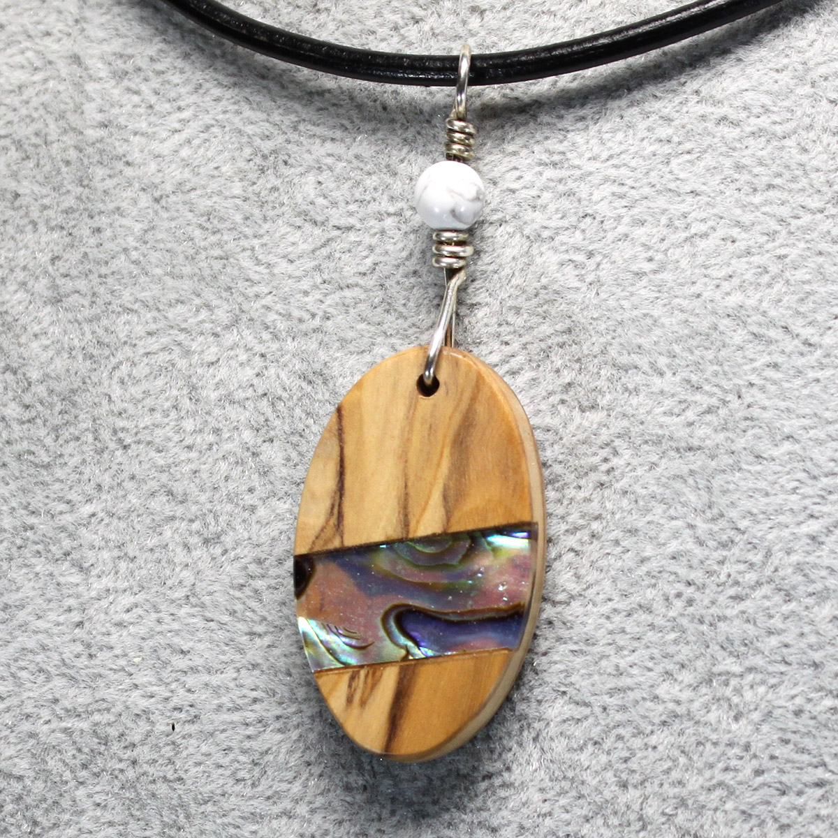 Olivenholz mit Abalone – Bild 2