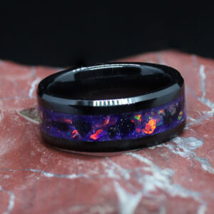 Keramik Ring Galaxy violett